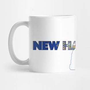 New Hampshire Colored State Letters Mug